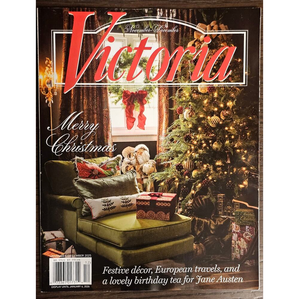 November/December 2026 VICTORIA Romantic Living Magazine MERRY CHRISTMAS